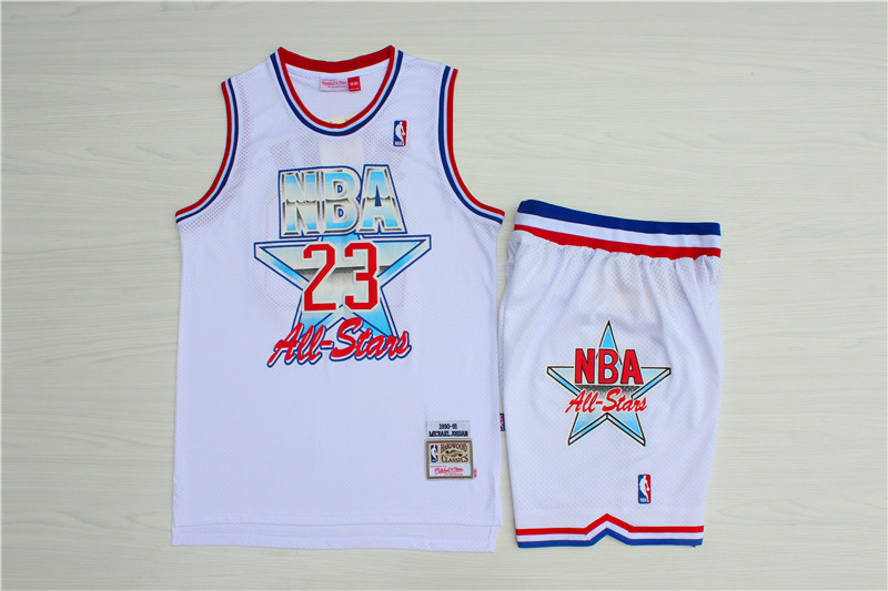 Men 1992 NBA All Star white suits jerseys->more jerseys->NBA Jersey